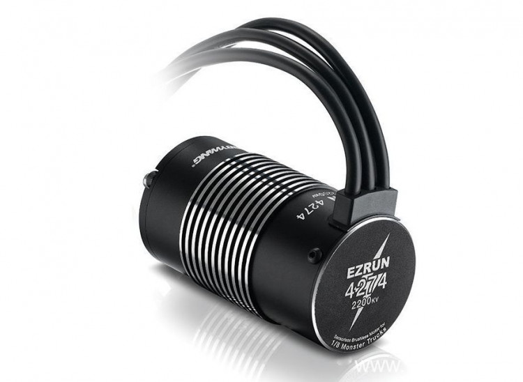 Бесколлекторный бессенсорный мотор EZRUN 4268 Sl Black 2600 KV для масштаба 1|8 артикул HW-EZRUN-4268-SL-2600KV