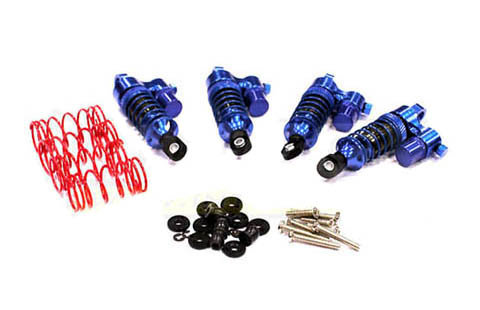 Комплект аммортизаторов (4 шт.)(BLUE) для Traxxas 1/16 E-Revo, Slash, Summit, Rally артикул T3460BLUE