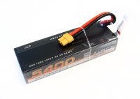 Аккумулятор LiPo Bonka 5400мАч 45C 7.4V (жесткий кейс) артикул BKCAR-5400-45-2S1P