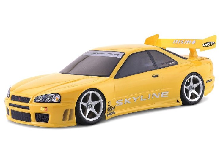 Кузов 1/10 - NISSAN SKYLINE R34 25GT (200мм)  артикул HPI-7409