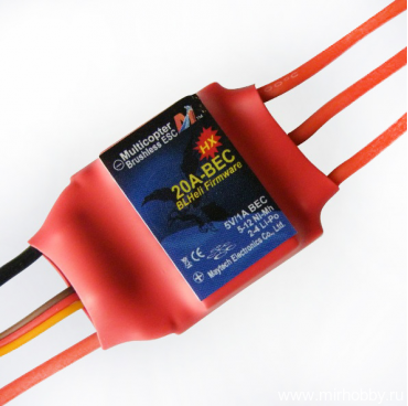 Регулятор оборотов Maytech Harrier-eXTrem 20A-BEC (BLHeli) артикул MT20A-BEC-HX-BL