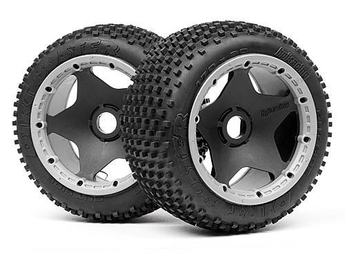 Колеса в сборе 1/5 - DIRT BUSTER (HD COMP/ ЧЕРНЫЕ диски/ 170x80) 2шт артикул HPI-4789 