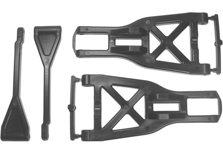 Комплект пластиковых рычагов подвески для Kyosho Giga Crucher (2 верхних рычага, 2 нижних рычага подвески) артикул GG004