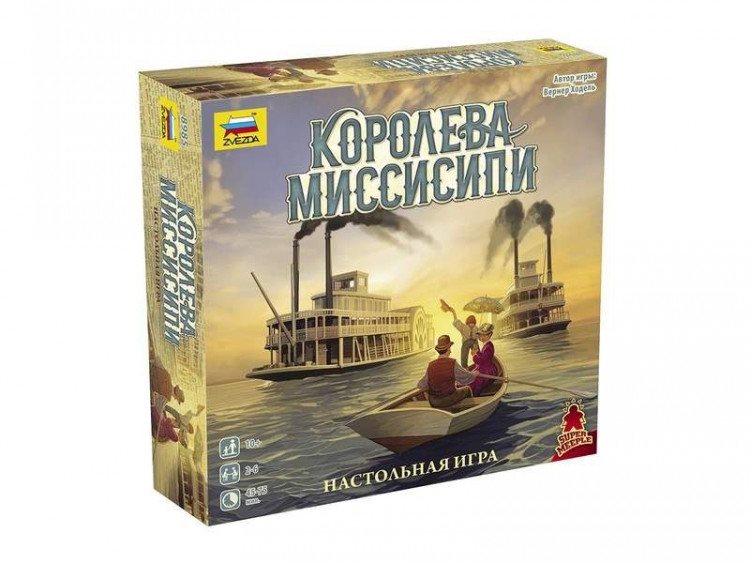 Настольная семейная игра ZVEZDA "Королева Миссисипи", (10+, 2-6 человек) артикул ZV-8985