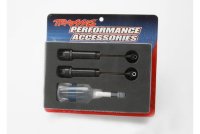 Задние амортизаторы в сборе ( Big Bore shocks (XX-long) (hard-anodized &amp; Teflon-coated T6 aluminum) (assembled with TiN shafts) артикул TRA2662