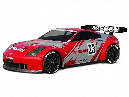 Кузов 200мм HPI Nissan 350Z Nismo GT (некрашеный) с передними отражателями  артикул HPI-7485