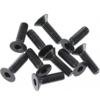Винт в потай (Flat Head hex machine screw M3x10мм / 10 шт.) артикул AR722310