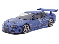 Кузов 1/10 - NISSAN SKYLINE R34 GT-R (200мм) неокрашенный артикул HPI-7427