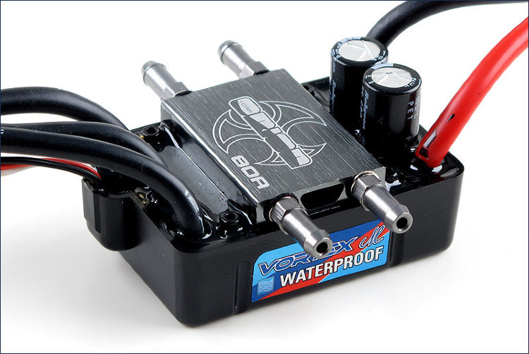 Регулятор оборотов электродвигателя Vortex Marine WP Brushless ESC (80A-2-4S) артикул ORI65117