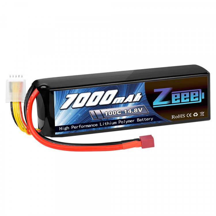 Аккумулятор Zeee Power Li-Po 4s 14.8v~7000mah (100C, Размер: 152x46x37 мм) артикул zeee-7000-4s-100c
