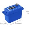 Цифровой сервопривод с металлическим редуктором Power HD 1812MG (waterproof, 16.0 кг-см,0.14 с (4.8В)/18.0 кг-см,0.12 с (6.0В)) артикул HD-1812MG
