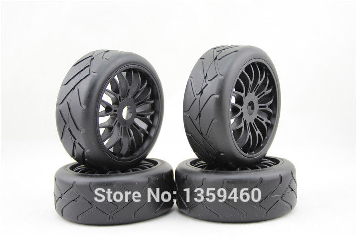 Комплект (несклеенных) колес для багги / туринг 1/8 - V-Tread HEX 17 mm (4 шт.) артикул KFR3015B