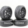 Комплект (несклеенных) колес для багги / туринг 1/8 - V-Tread HEX 17 mm (4 шт.) артикул KFR3015B
