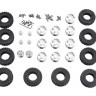 Комплект колес WPL 6WD, металллические диски, KIT набор, артикул WPL-A928