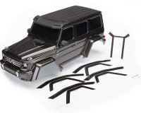 Кузов Mercedes-Benz® G 500® 4x4, в сборе (черный) (задняя стойка кузова, решетка радиатора, боковые зеркала заднего вида, дверные ручки и дворники) артикул TRA8811R