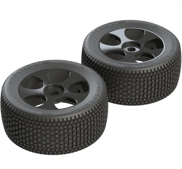 Комплект колес ARRMA Dboots Exabyte T 6S (3.8" СКЛЕЕННЫЕ) (TRUGGY 1:8 / hex17mm) артикул AR550011