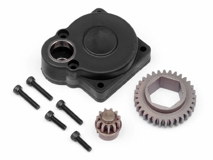 Крышка двигателя - BACK PLATE 14mm HEX (ROTO START/SAVAGE) артикул HPI-113736