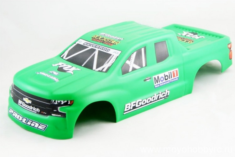 Кузов "неубивайка" Chevrolet Silverado 1/10 (зелёный) артикул DB-3913Green