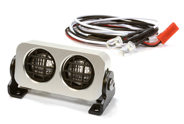 Подсветка Integy LED (2) на крышу (серебристая) для моделей 1/10, 1/8 артикул C25449SILVER