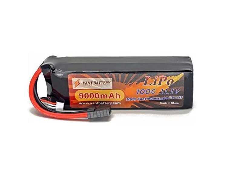 Аккумулятор LiPo Vant - 11.1В 9000мАч 100C 3S1P (разъём Traxxas) артикул VTB-9000-100C-3S1P