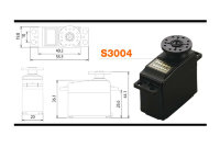 Сервопривод FUTABA SERVO S3004 артикул FUS3004