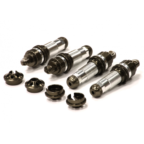 Корпус амортизатора (4 шт.) (silver) для Traxxas 1/10 T-Maxx и E-maxx артикул T4118SILVER