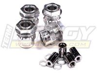 Хексы колесные 17мм (4 шт.) вынос 6мм для Traxxas 1/10 T-Maxx, Summit &amp; Revo артикул C23101SILVER