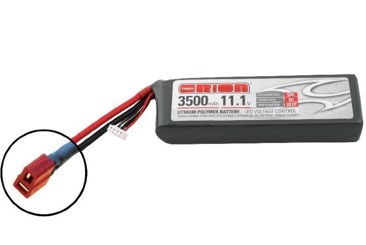 Аккумулятор Team Orion Batteries 11.1V 3500mAh 50C LiPo Softcase Deans plug + LED status артикул ORI60175