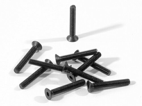 Винты FLAT HEAD 3x20mm (HEX SOCKET/10шт.) артикул HPI-Z087