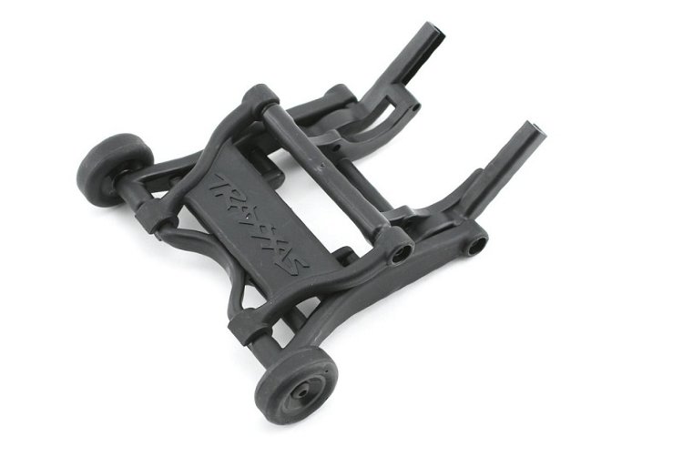 Рычаг антиопракидывания модели в сборе (Wheelie bar, assembled black fits Slash, Stampede, Rustler, Bandit series) артикул TRA3678