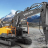 Радиоуправляемый экскаватор Double Eagle Volvo EC160E 1:16 2.4G артикул E568-003S