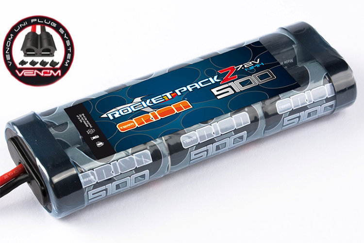 Аккумулятор Rocket 2 NiMH 5100 (Tamiya, Deans, TRX, EC3 Venom Plug) артикул ORI10373