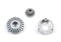 Корпус заднего дифференциала с главной парой 12T (BC9, BC10, BC11) (Rear Diff Cover, Rear Diff Spur Gear, 12T Bevel Gear) артикул TAM-19805482
