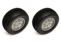 Колеса в сборе 1/10 KMC HEX, silver.  KMC HEX Wheel/Tire, silver артикул AS91105