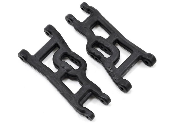 Передние рычаги RPM чёрные, 2 шт. для SLASH 2WD, Nitro SLASH (Front A-arms (2) Offset-Compensating, Black) артикул RPM70552