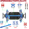 Радиоуправляемая автомодель монстр-трак Remo Hobby SMAX 1/16 4WD (2.4GHz RTR + Li-Ion и З/У) артикул RH1631V2-BLUE