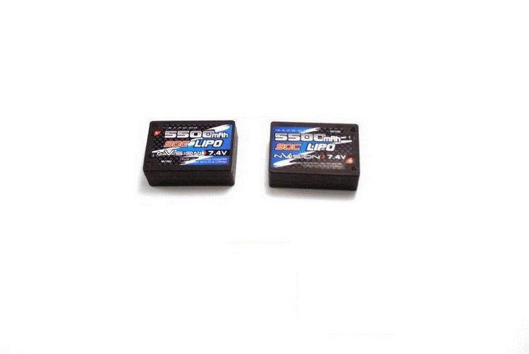 Аккумулятор nVision 7.4V 5500mAh 90C LiPo Saddle pack Tubes plug артикул NVO1102