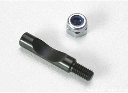 Шплинт с гайкой крепления карбюратора TRAXXAS (TRX 2.5 / 2.5R / 3.3) [Bolt, carburetor pinch/ 3mm locknut] артикул TRA5239 