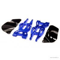 Нижние передние, алюминиевые рычаги подвески (BLUE) для HPI 1/10 Bullet MT и Bullet ST артикул T8696BLUE