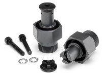 Хабы передних колес 24mm усиленные HD (GUNMETAL / 2шт) артикул HPI-105612