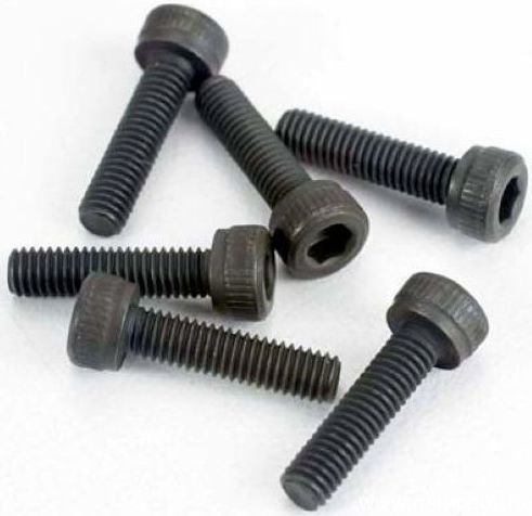 Винты TRAXXAS 3х12мм., (6 шт.) [Head screws, 3x12mm cap-head] артикул TRA2584 