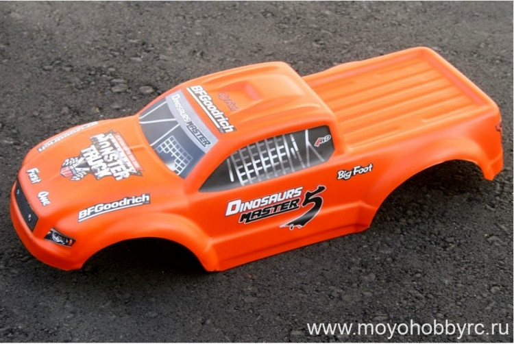 Кузов "неубивайка" оранжевый Remo Hobby Dinosaurs 1:8 (RM8036, RM8035) артикул DB-3903-OR