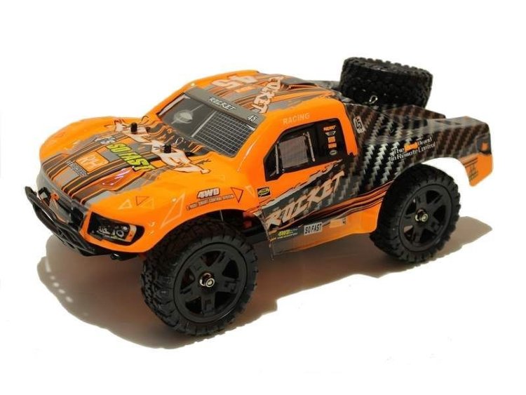 Радиоуправляемый шорт-корс Remo Hobby Rocket Brushless (оранжевый) 4WD 2.4G 1/16 RTR артикул RH1625V2-ORAN