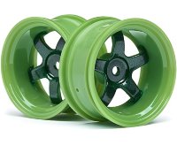 Диски туринг 1/10 - WORK MEISTER S1 GREEN (9мм OFFSET/2шт) артикул HPI-111100