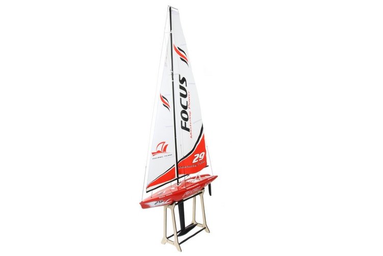 Радиоуправляемая модель парусной яхты Joysway Red Focus Yacht RTR артикул JS9902