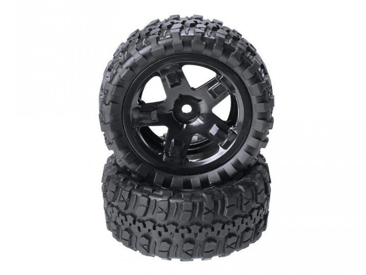 Колеса в сборе для багги и шорт-корса Remo Hobby 1/16 (2 шт.) артикул P6971