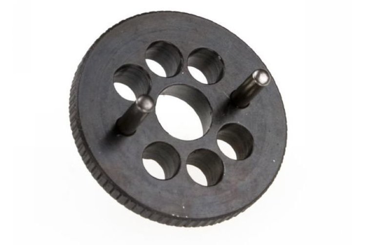 Маховик двухкулачковый для микро ДВС (Flywheel, 30mm steel (w/pins) (TRX 2.5, 2.5R, 3.3) (use with lower engine position and starter box) артикул  TRA4142R