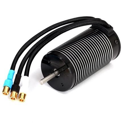 Электромотор TRAXXAS brushlessr 2200Kv, длинна 75mm (with 6.5mm gold-plated connectors & high-efficiency heatsink) артикул TRA3481