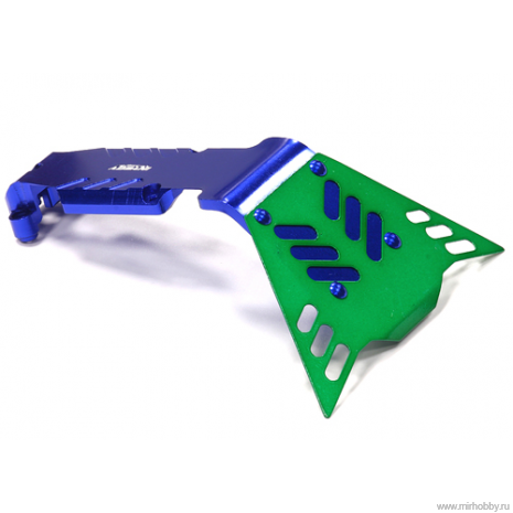 Защита днища зад (синий) для Traxxas 1/10 E-Revo, Revo 3.3, Summit артикул T4141BLUE