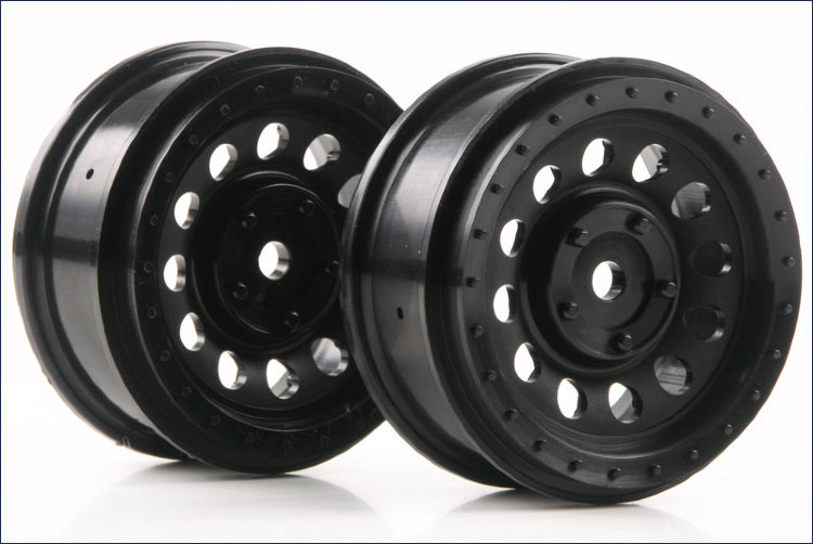 Диски Kyosho Wheel HEX 12mm (2шт./Black/DRT) артикул TRH111BK